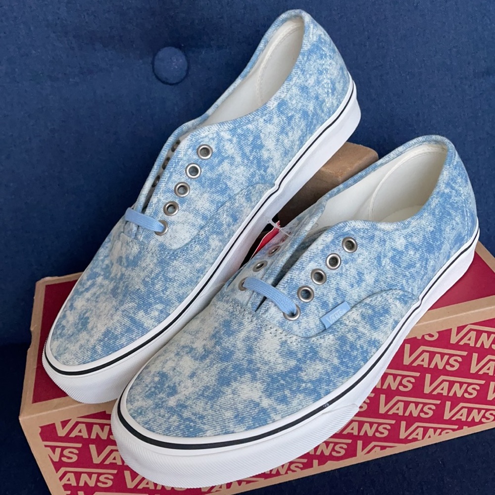 Vans Authentic Denim dstry MENS Winter Sky/Marshmallow - Picture 3 of 16